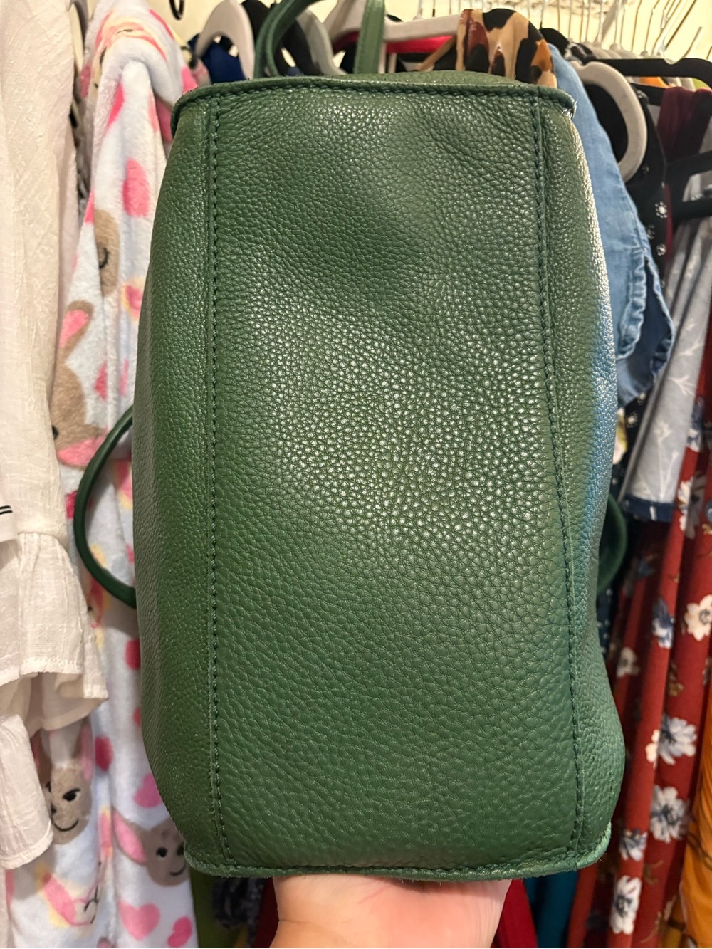 Fossil | Large Leather Satchel | Deep Green - Picture 9 of 17
